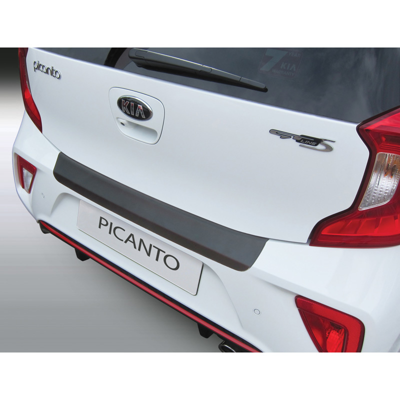ABS Achterbumper beschermlijst  Kia Picanto 5/2017- Zwart
