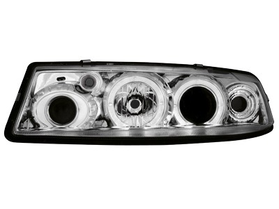 Koplampen Opel Calibra Angel Eyes chroom