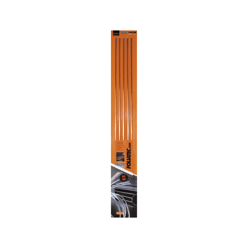 Foliatec Universele Designlijsten chroom lang - Lengte = 100cm - 5 stuks