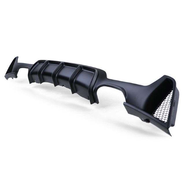 Diffusor BMW 4-serie F32 / F36 2013- Mat Zwart Look M-Pakket Duplex M4