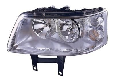 koplamp, H1+H7, elektr verstelb, incl motor, rechts VW T5, 2003-