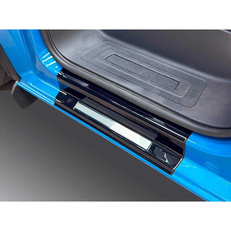 RGM Instaplijsten  Ford Transit Custom / Tourneo Custom 2023- & Volkswagen Transporter T7 2024- - set à 2 stuks (ABS & Roestvrij staal)