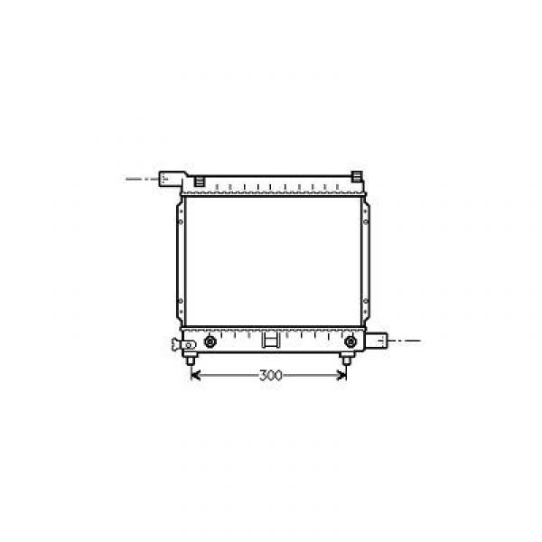 Radiator DB W 201W 124 82-93 292-344 190 2.0/190E 1.8/2.0 AUTOMA