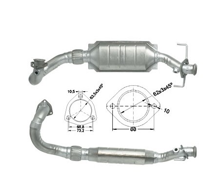 Saab 9-5 2.3i 16V Turbo 2290 cc 125 Kw / 170 cv B235E Magnaflow