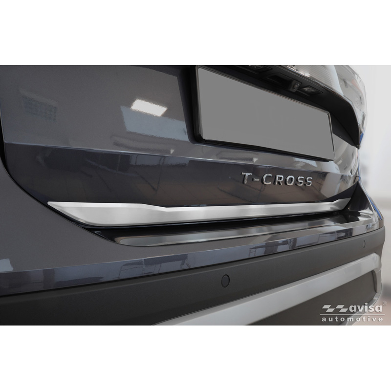 Avisa Geborsteld RVS Kofferbak Sierlijst  Volkswagen T-Cross 2019-2024 & Facelift 2024-