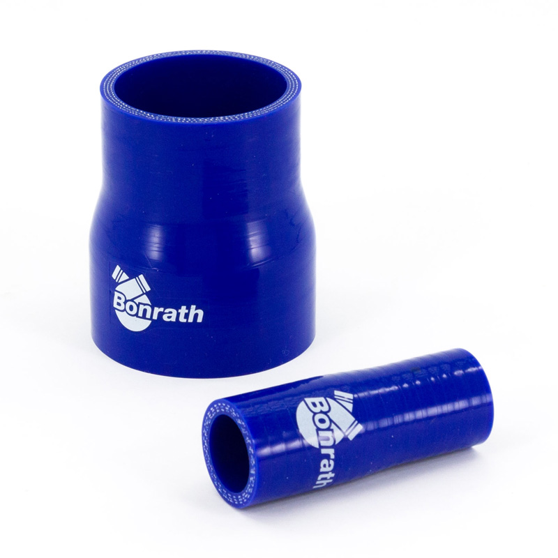 Bonrath Siliconen slang recht Reducer - Lengte:76mm - Ø80>63mm