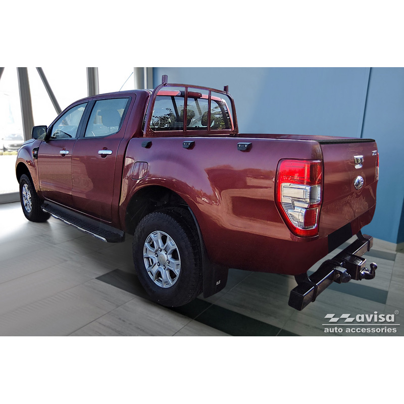 Aluminium Pickup Achterklep beschermlijst  Ford Ranger 2011-2022 - Zwart