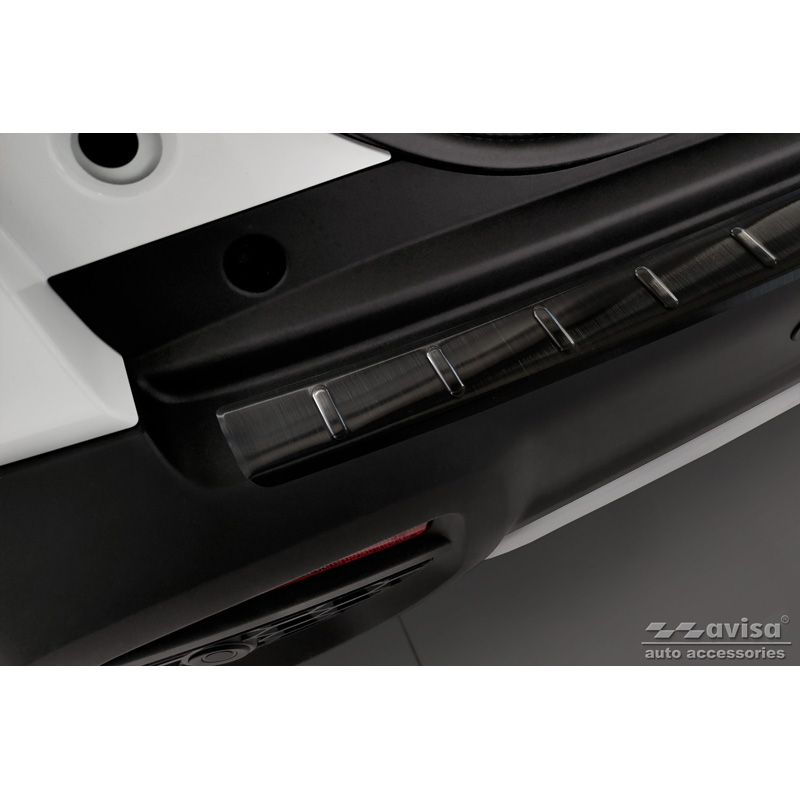 Zwart RVS Achterbumperprotector  Suzuki S-Cross II 2022- 'Ribs'