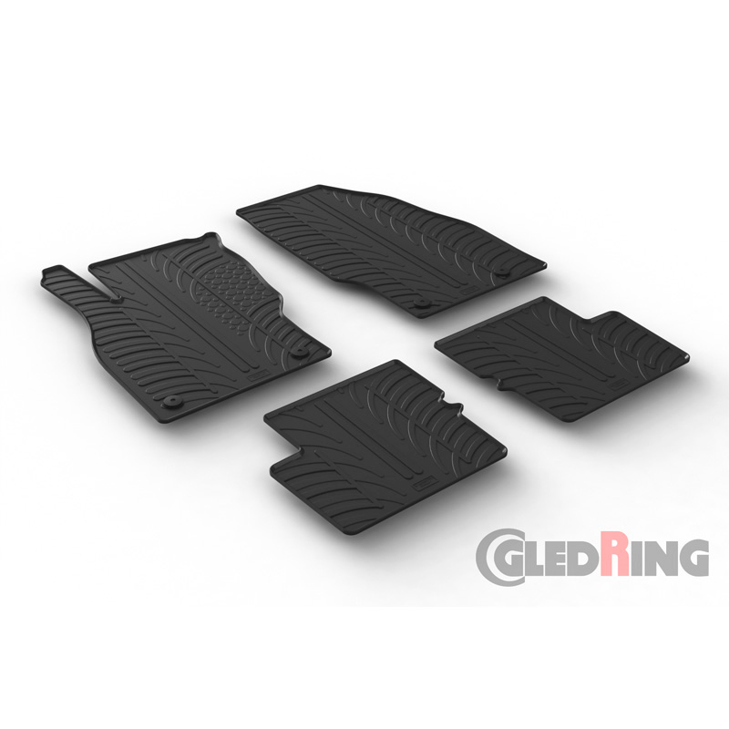 Rubbermatten  Opel Corsa E 5 deurs 2014-2019 (T profiel 4-delig + montageclips)