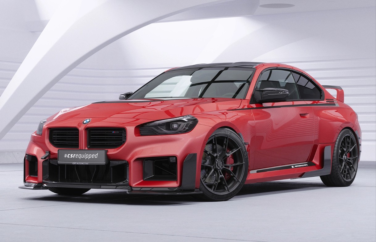 Voorspoiler BMW M2 G87 CSR Glans Zwart