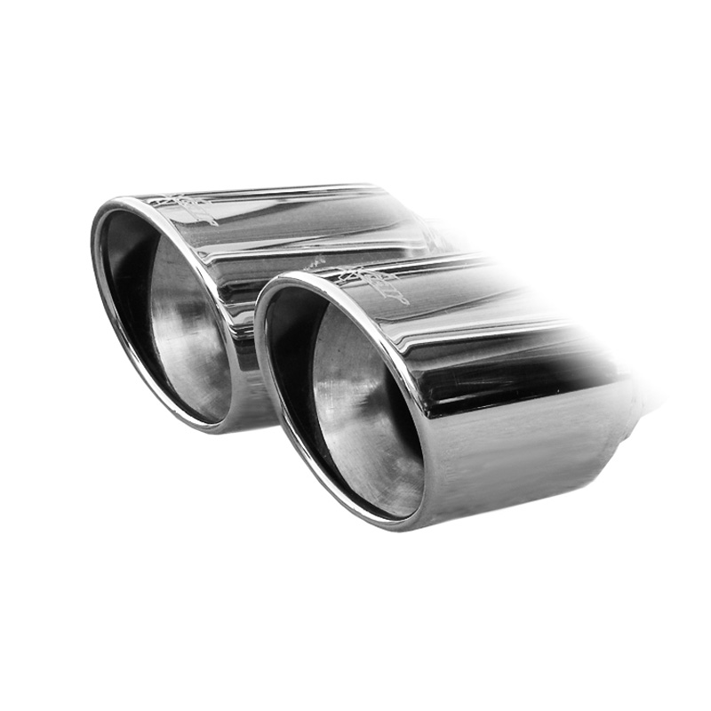 100% RVS Sportuitlaat  Renault Megane III Coupe 2.0 Tce (180pk) 2011- Ø55mm 2x80mm X-Race