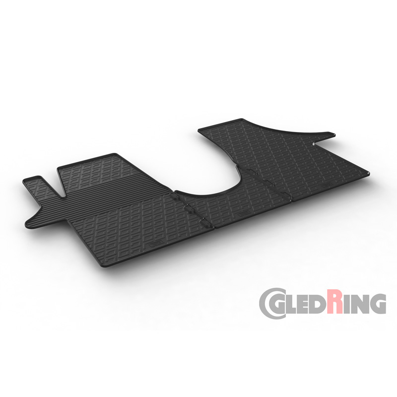Rubbermatten  Volkswagen Transporter T5 2003-2015 & T6 2015-2020 (TK profiel 3-delig)