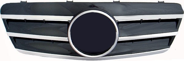 Radiator Grill COMPLEET DB W208 97-02 Chroom / ZWART