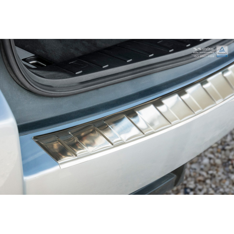 RVS Achterbumperprotector  BMW X3 (E83) Facelift 2006-2010 'Ribs'
