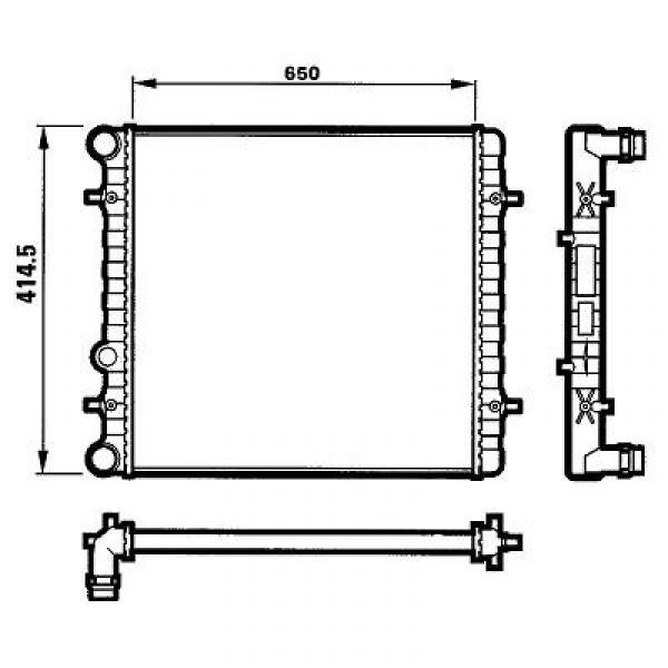 Radiator AUDI A3/BORA 96->> NIET 110KW TDI BORA/GOLF IV/TOLEDO/O