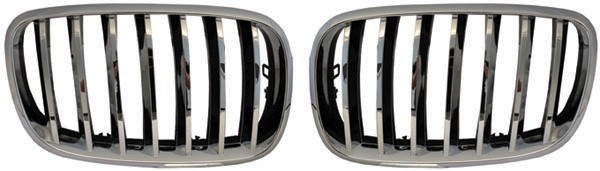 Grill BMW X5 Type E70 bj. 07-10 Chroom/Zwart