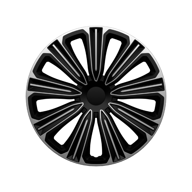 4-Delige J-Tec Wieldoppenset Rosso 16-inch zilver/zwart
