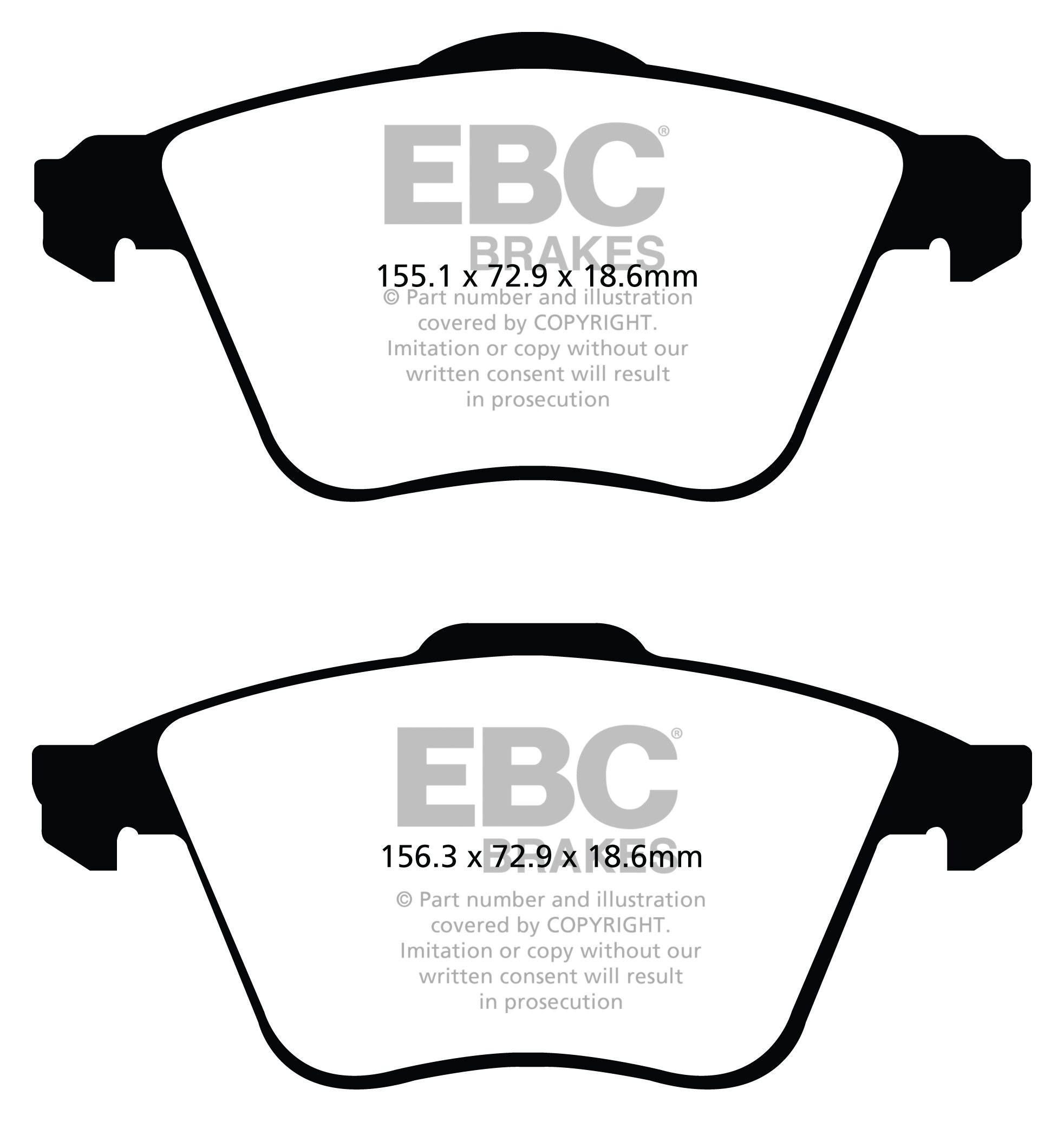 EBC Brakes VOLVO S40 2.5 Turbo T5 (320mm Discs) 2004-2005 Remblo