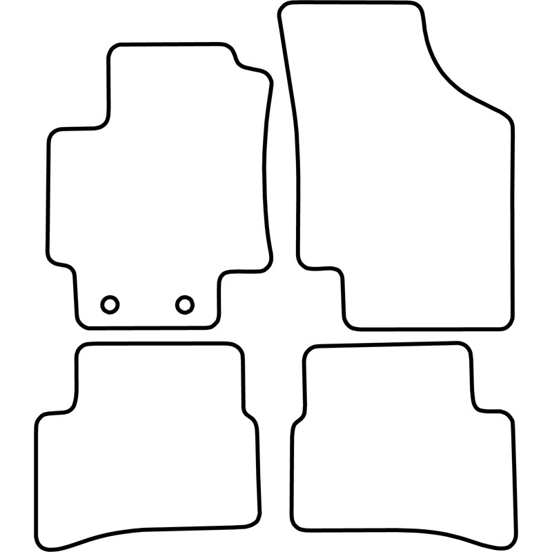 Automatten Velours  Kia Rio 2005-2011