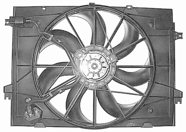 Radiator FAN KIA SPORTAGE. 04-09 470mm 2.0/2.0 CRDI - A /C