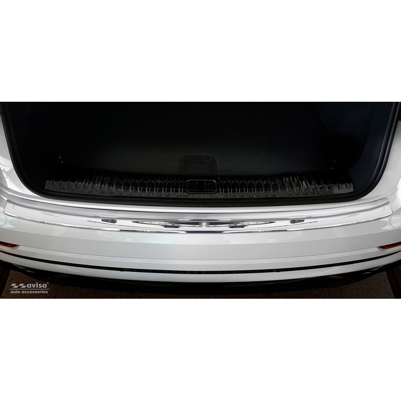 Chroom RVS Achterbumperprotector  Audi Q8 2018-2023 & Facelift 2023- 'Ribs'