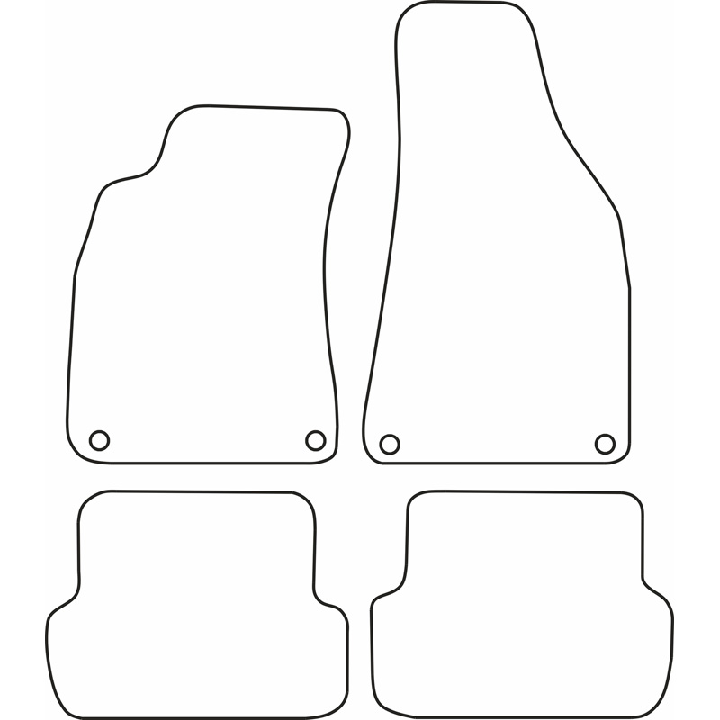 Automatten  Audi A4 2004-2008