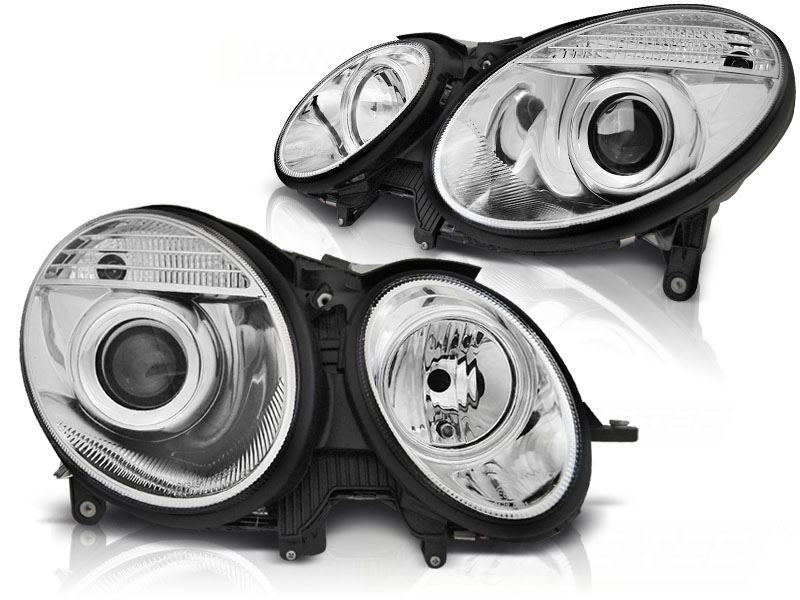 Koplampen Mercedes-Benz E-Klasse Typ W211 Bj. 02-06 chroom