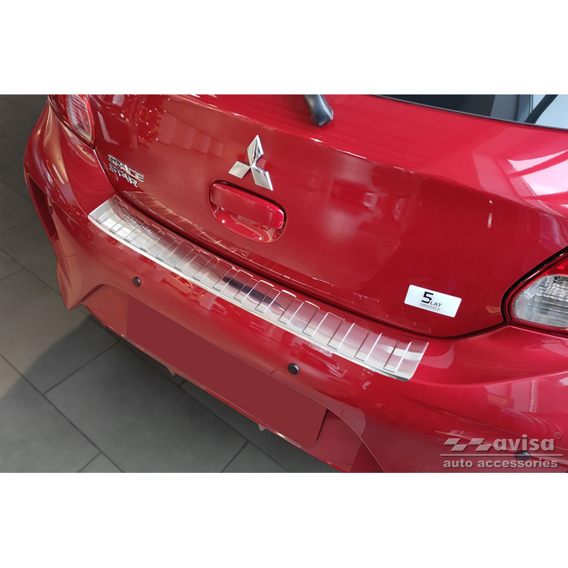 RVS Achterbumperprotector  Mitsubishi Space Star Facelift 2020- 'Ribs'