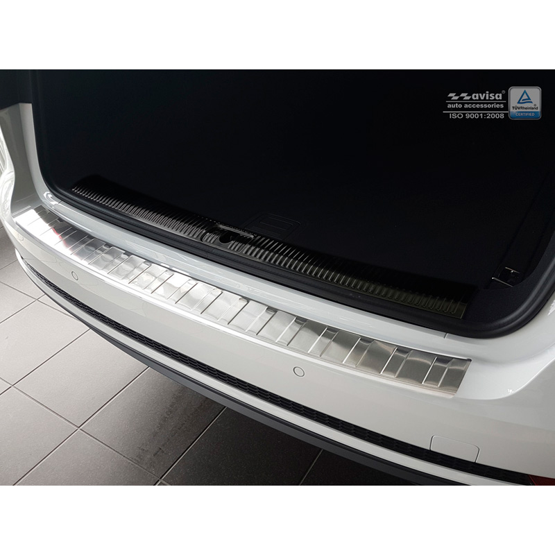 RVS Achterbumperprotector  Audi A4 B9 Avant 2015-2019 & Facelift 2019- 'Ribs' (incl. S4 Avant)