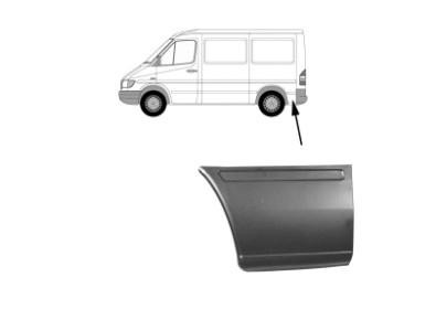 eindstuk, 47cm, rechts Mercedes Sprinter, 1995-2006