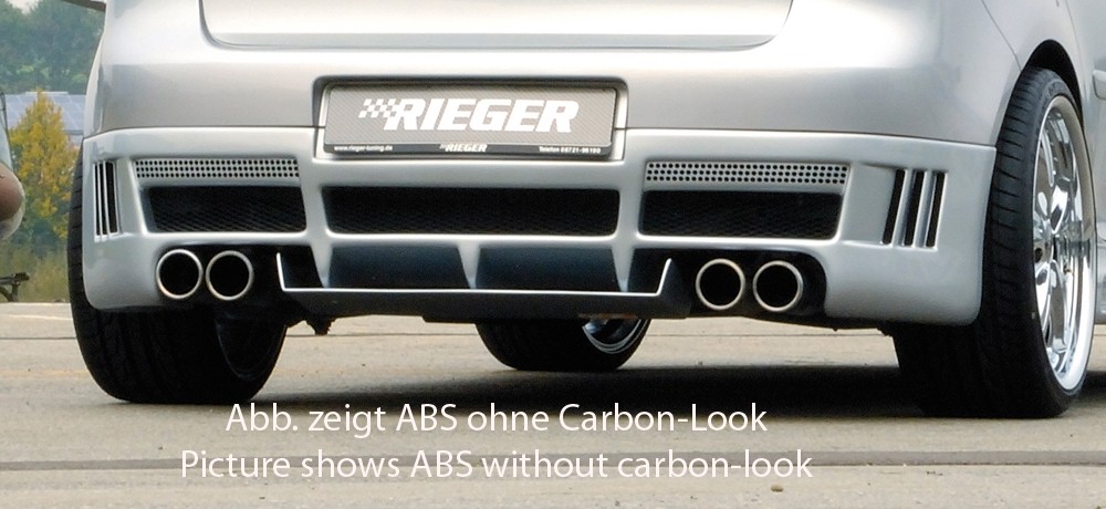 Diffusor voor achteraanzet VW Golf V Rieger