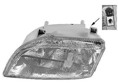 koplamp, H4+H1, hydr verstelb, rechts Renault Espace, 1991-1997