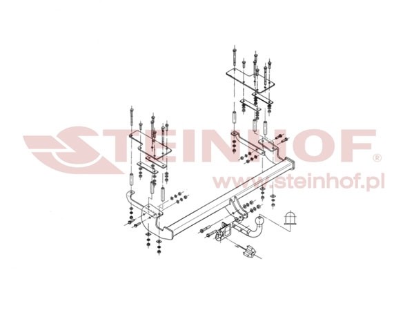 Trekhaak Fiat Sedici 5D 2006-....