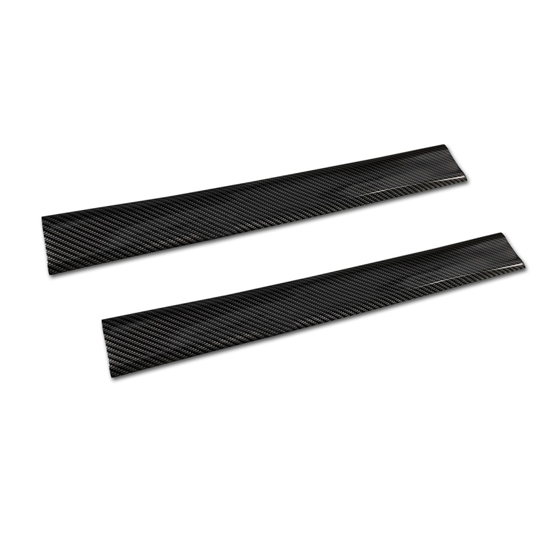 Universele Instaplijsten - Zwart carbon folie - 2-Delig - 50 x 5 cm