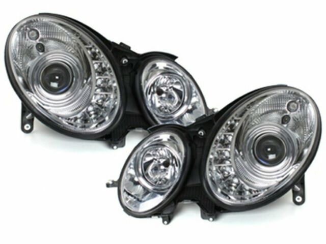 Koplampen Mercedes-Benz E-Klasse Typ W211 DRL look 06-08 chroom