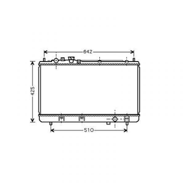 Radiator PREMACY 99->> 350x703x22 1.8I-16V +/-AC