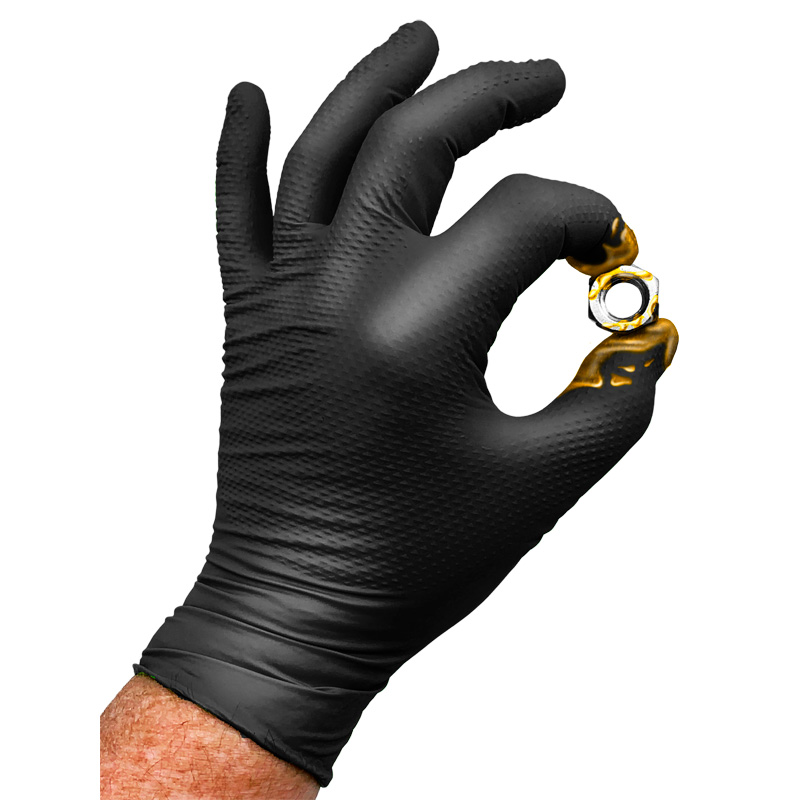 Gripp-It nitril handschoenen - maat M - Zwart - dispenserdoos à 50 stuks
