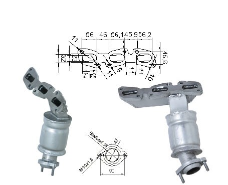 Ford MONDEO 2.5i V6 2495 cc 125 Kw / 170 cv LCBD Magnaflow CAT B