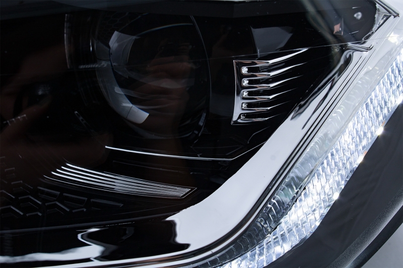 Koplampen VW Golf VI in Golf 7.5 Look Dynamic LED zwart