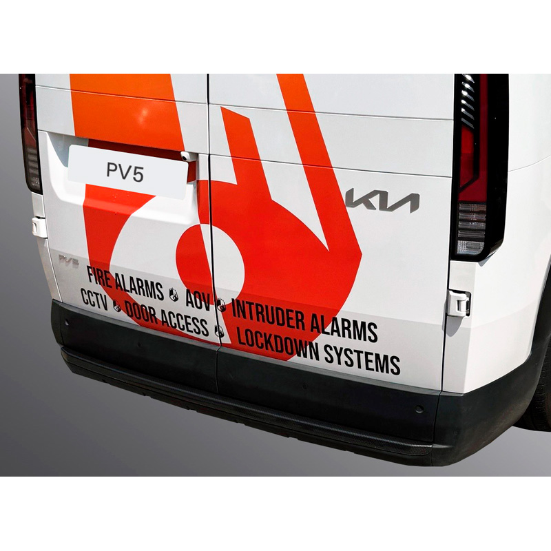 RGM ABS Achterbumper beschermlijst  Kia PV5 2025- met achterdeuren - Zwart