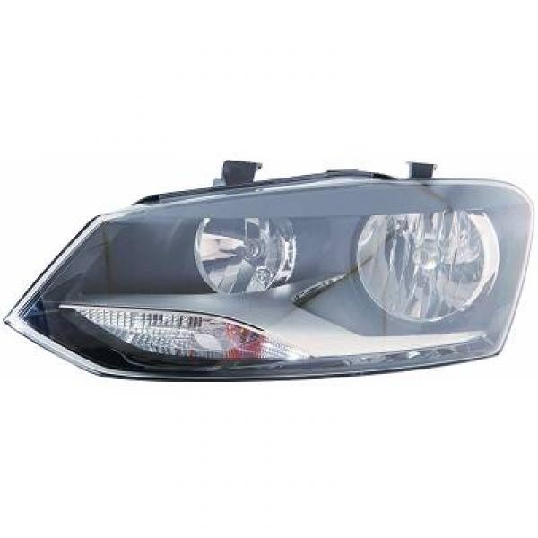 Koplamp links POLO 6R 09-14 HELLA H7+H7