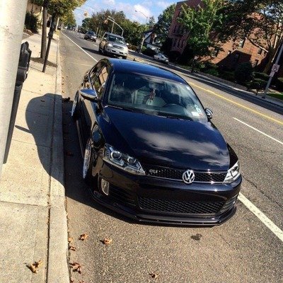 Voorspoiler VW Jetta 6 GLI Glans Zwart