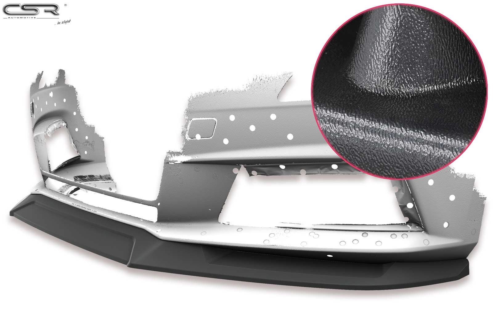 Voorspoiler Audi A4 B9 (type 8W) mat zwart
