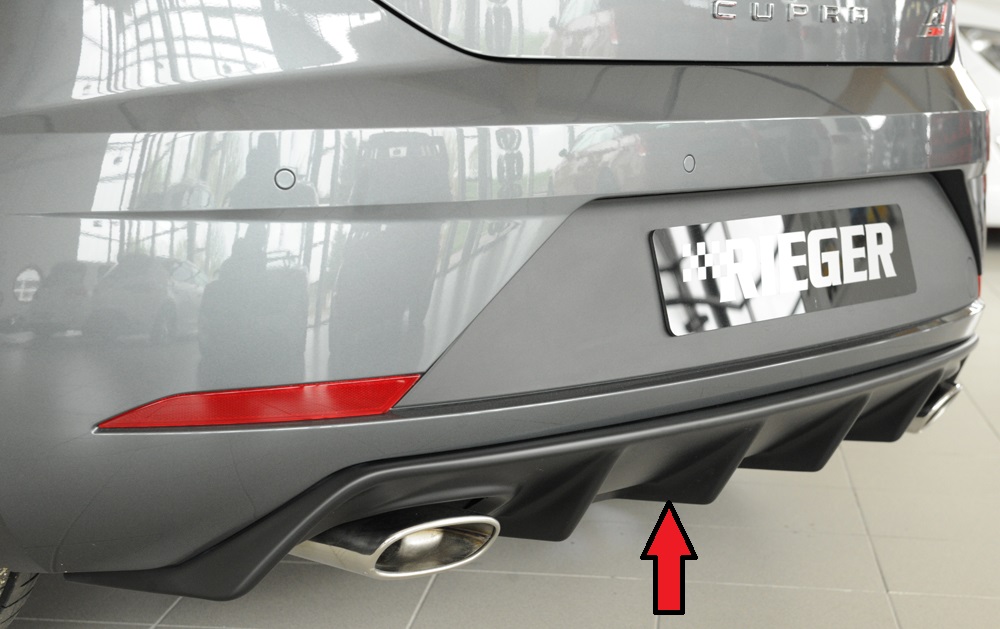 Achterbumper Diffusor Rieger Seat Leon Cupra 5F 17-..