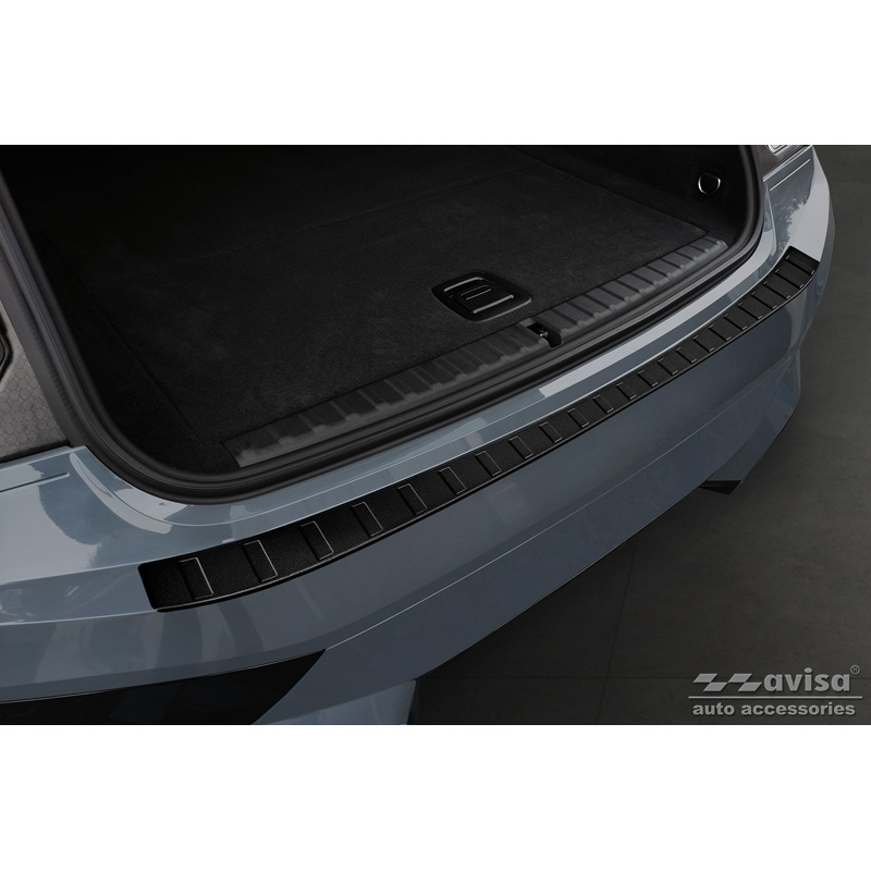 Matzwart RVS Achterbumperprotector  BMW iX (I20) 2021- 'Ribs'