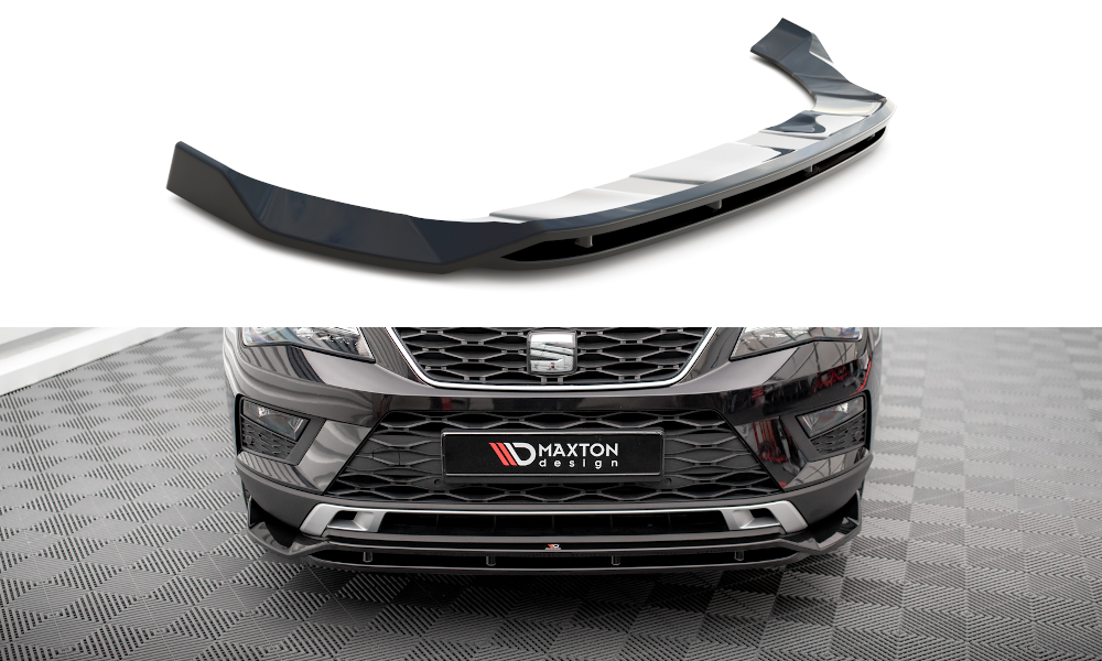 Voorspoiler Seat Ateca Mk1 Maxton Glans Zwart