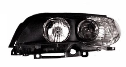 koplamp, Bosch, H7+H7, zwart huis, witte knipper, links BMW 3 se
