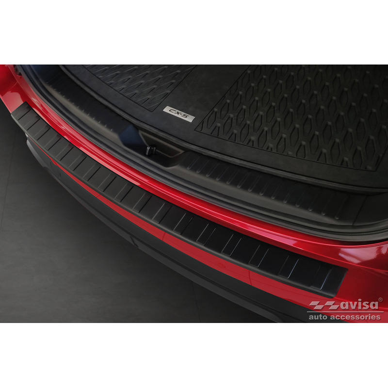 Matzwart RVS Achterbumperprotector  Mazda CX5 II 2017- incl. Facelift 'Ribs'