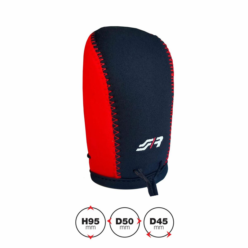 Simoni Racing Pookknophoes Universal - Zwart/Rood + Logo