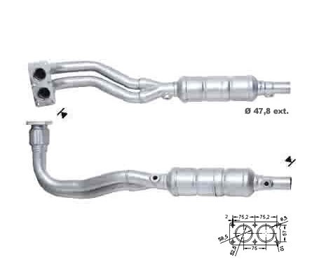 Volvo S40 1.8i 16V 1783 cc 90 Kw / 122 cv B4184S2 Magnaflow CAT
